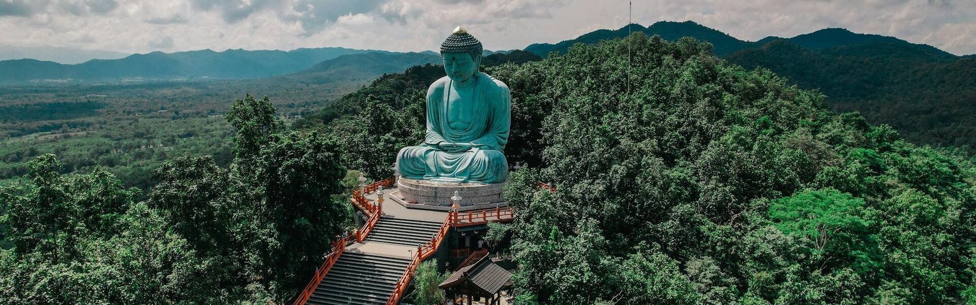 Panoramic view of Lampang’s Lanna heritage for a scenic Lampang Tours banner by Legend Travel Group.